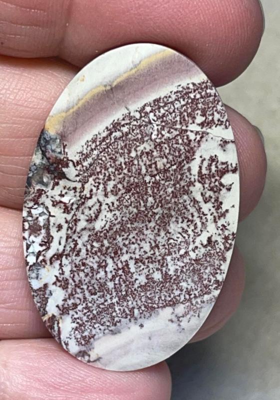 Oval 39x25mm Finger Print Jasper Cabochon 13