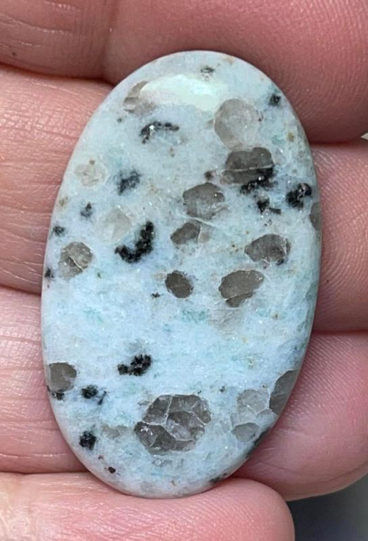 Oval 35x21mm Kiwi Jasper Cabochon 19