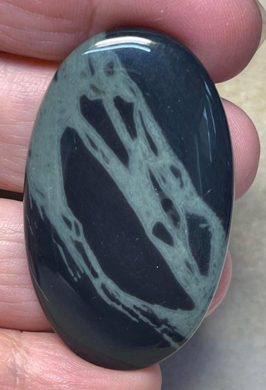 Oval 49x29mm Cobweb Jasper Cabochon 02