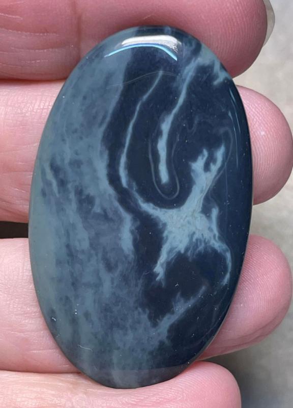 Oval 47x28mm Cobweb Jasper Cabochon 13