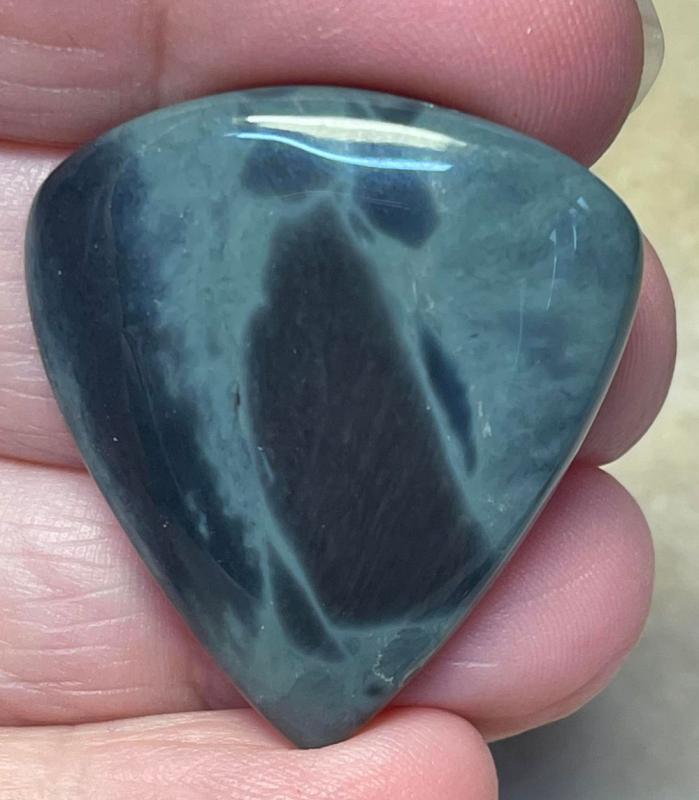 Teardrop 34x30mm Cobweb Jasper Cabochon 17