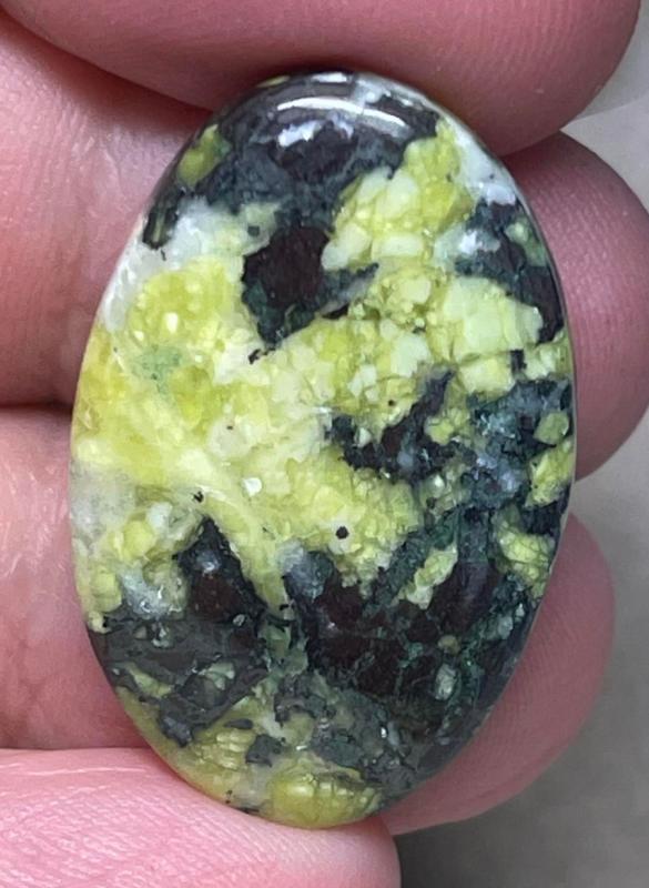 Oval 30x19mm Lizardite Cabochon 13
