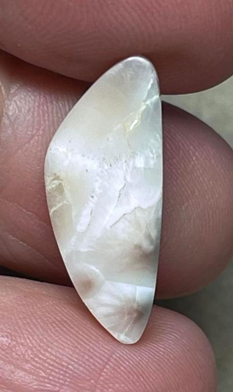 Freeform 23x9mm Natrolite Cabochon 10