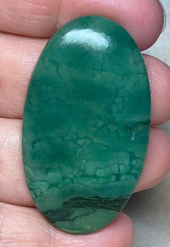 Oval 50x29mm Paradise Jade Cabochon 03