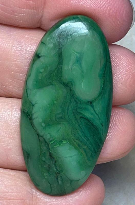 Oval 49x24mm Paradise Jade Cabochon 19