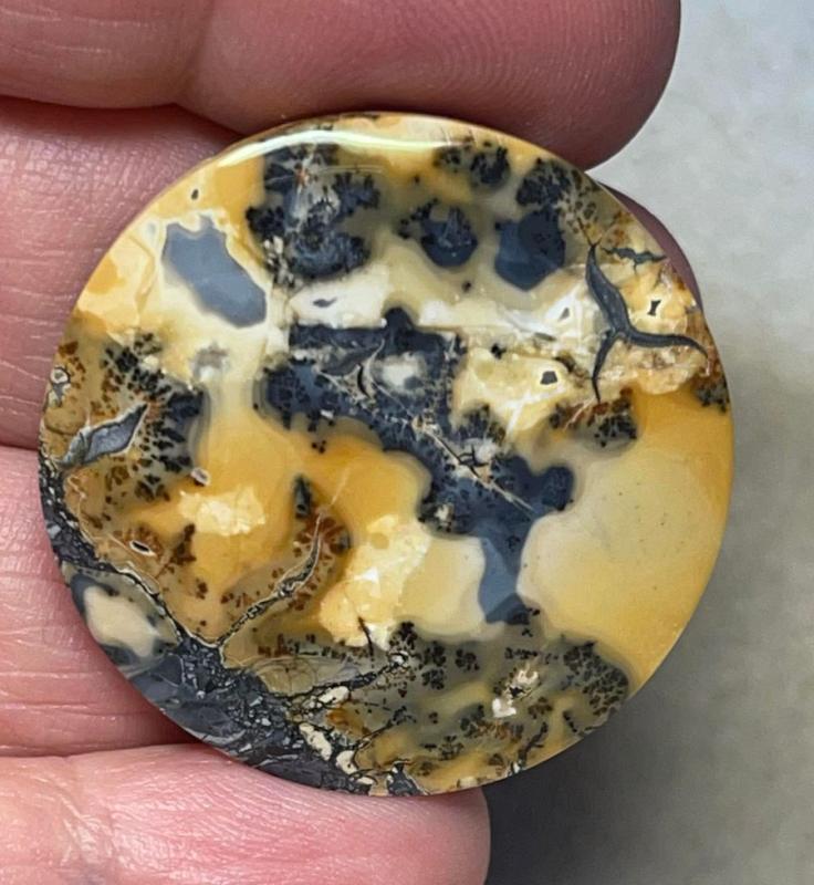 Round 33x33mm Maligano Jasper Cabochon 43