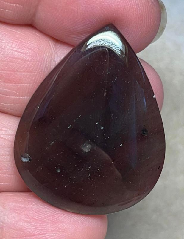 Teardrop 37x29mm Agni Manitite Cabochon 02