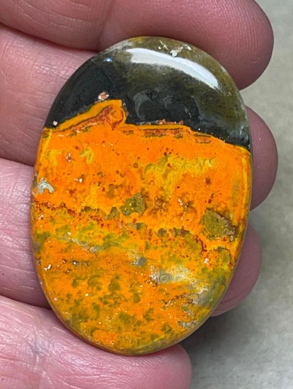 Oval 44x30mm Bumble Bee Jasper Cabochon 52