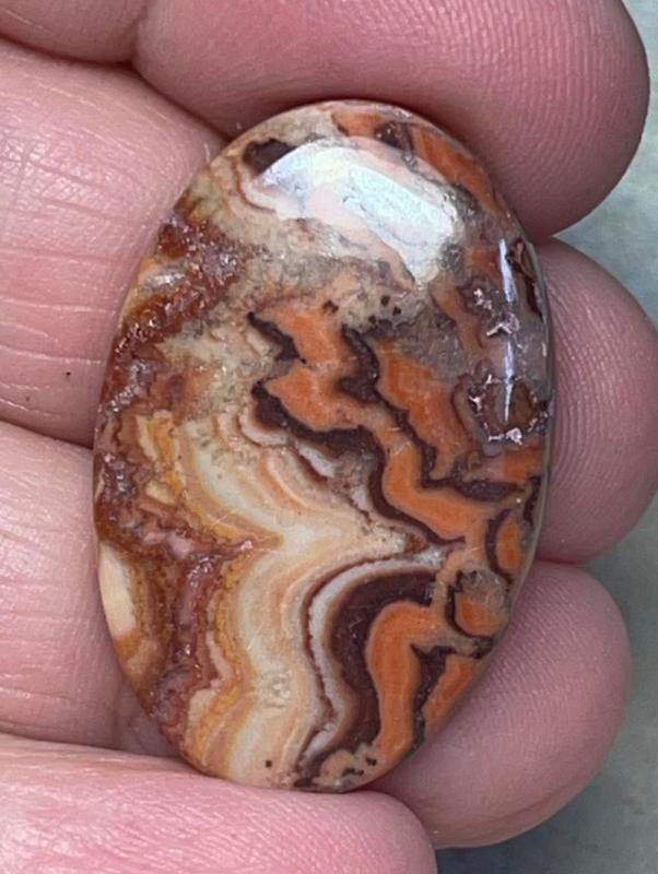 Oval 33x21mm Dryhead Agate Cabochon 09
