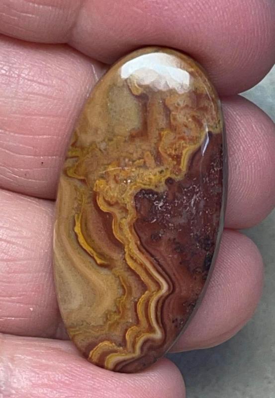 Oval 38x19mm Dryhead Agate Cabochon 32