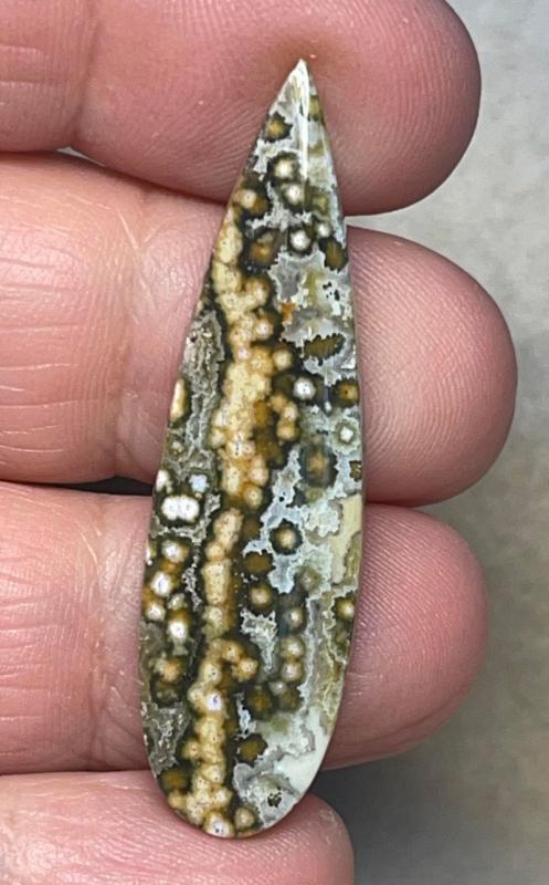 Teardrop 45x13mm Ocean Jasper Cabochon 71