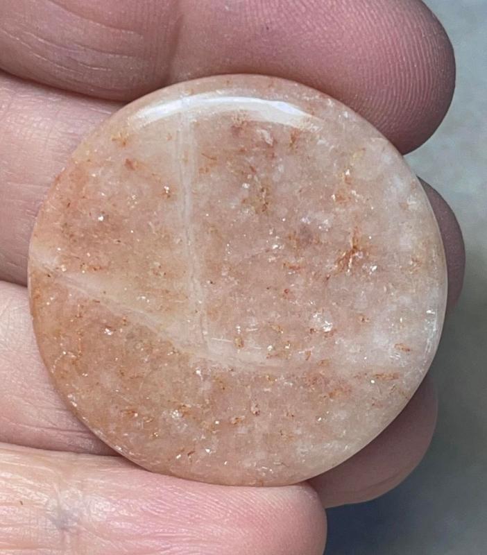Round 35x35mm Butterfly Wing Jasper Cabochon 05