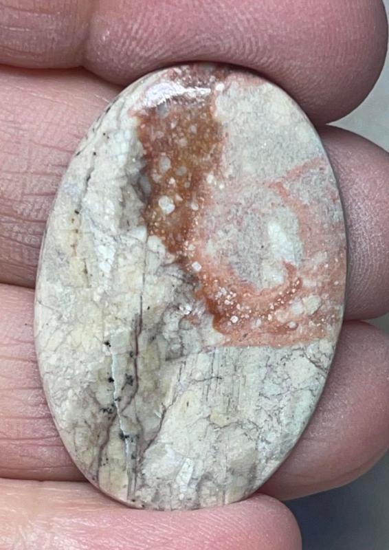 Oval 37x25mm Butterfly Wing Jasper Cabochon 30