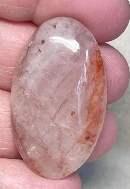Oval 41x24mm Hematoid Quartz Cabochon 09