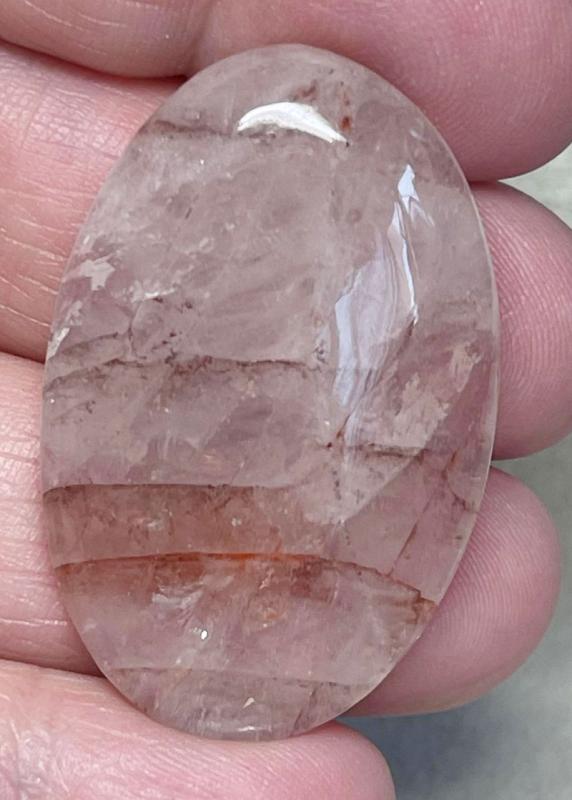 Oval 40x26mm Hematoid Quartz Cabochon 30