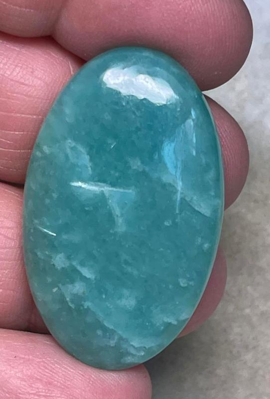 Oval 40x24mm Peruvian Amazonite Cabochon 29