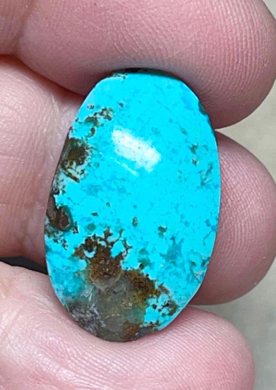 Oval 25x15mm P Turquoise Cabochon 25