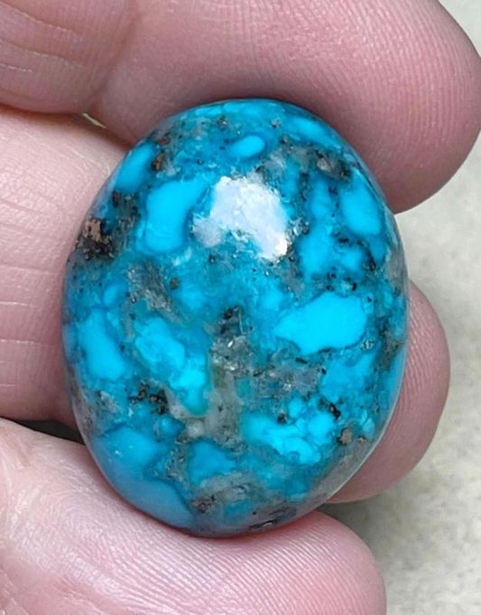 Oval 27x21mm P Turquoise Cabochon 43