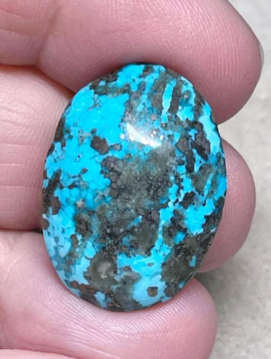 Oval 27x19mm P Turquoise Cabochon 55