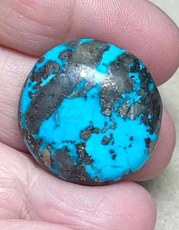 Round 27x27mm P Turquoise Cabochon 58
