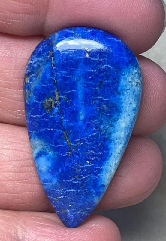 Teardrop 42x24mm Lazurite Cabochon 37
