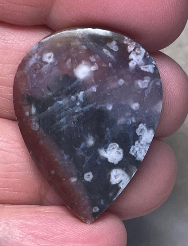 Teardrop 34x25mm Oregon Sunset Jasper Cabochon 11