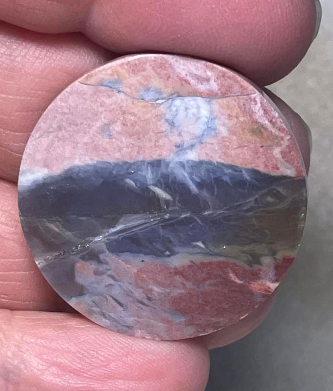 Round 31x31mm Oregon Sunset Jasper Cabochon 26