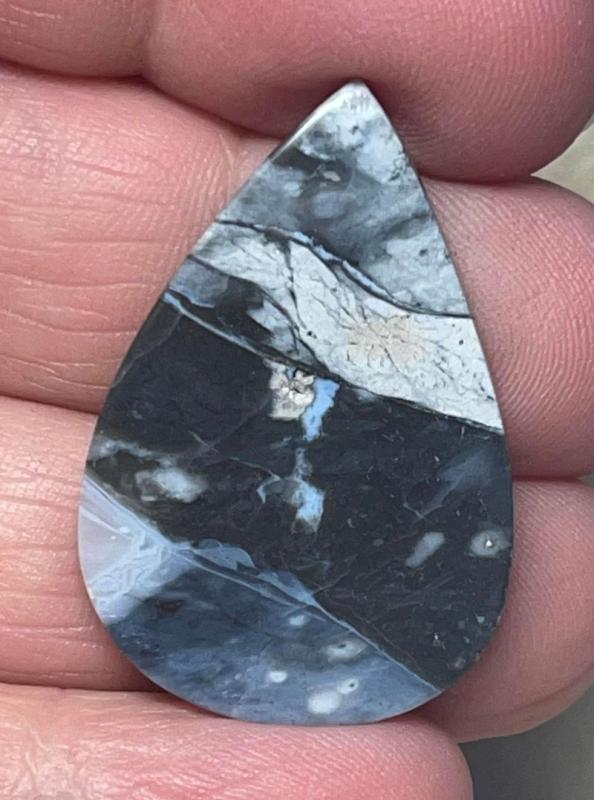 Teardrop 34x22mm Oregon Sunset Jasper Cabochon 27