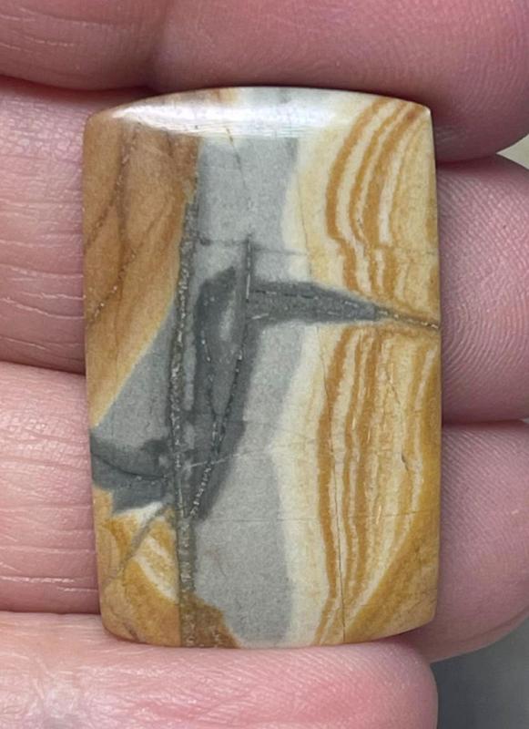 Freeform 32x20mm Oregon Sunset Jasper Cabochon 30