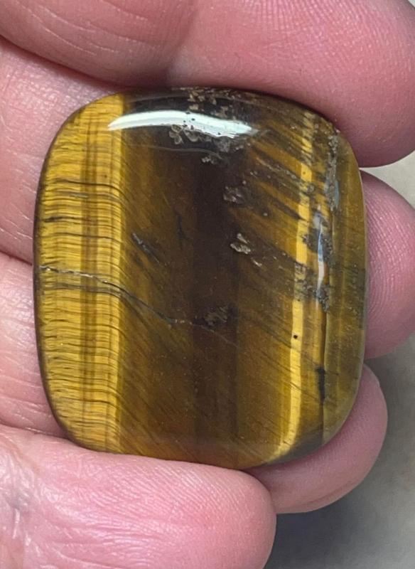 Rectangle 33x28mm Tigers Eye Cabochon 19