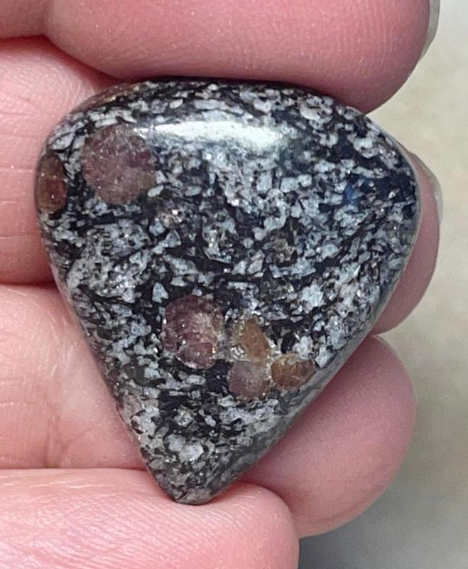 Teardrop 28x25mm Spinel in Matrix Cabochon 21