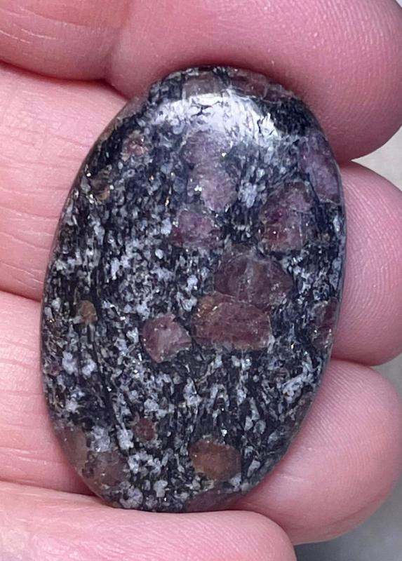 Oval 36x23mm Spinel in Matrix Cabochon 25