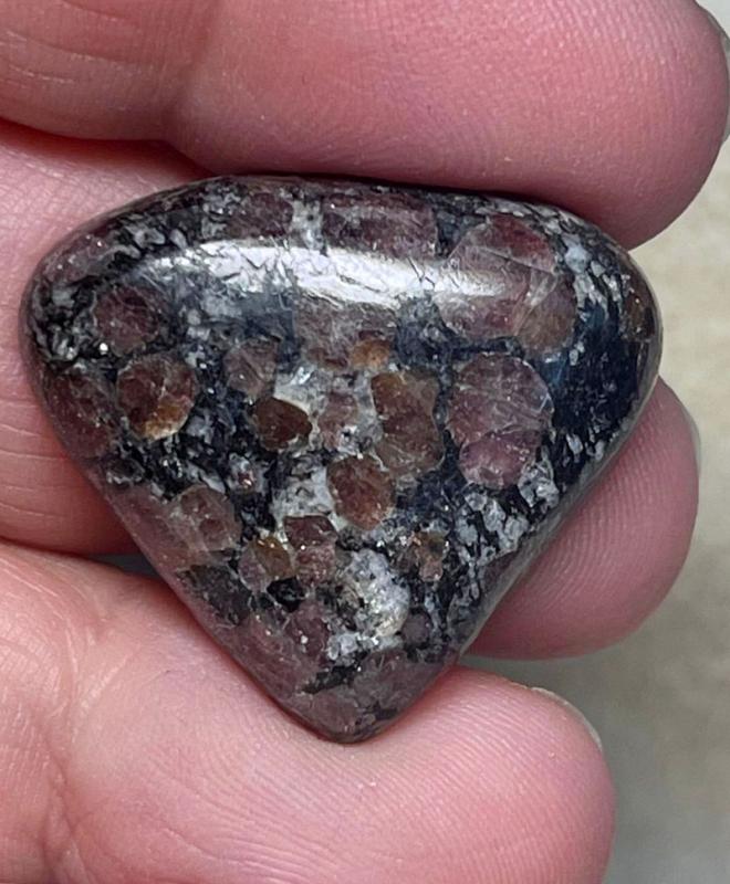 Teardrop 25x28mm Spinel in Matrix Cabochon 27
