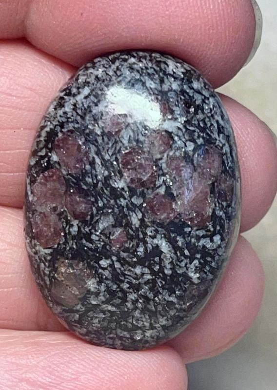Oval 32x23mm Spinel in Matrix Cabochon 33