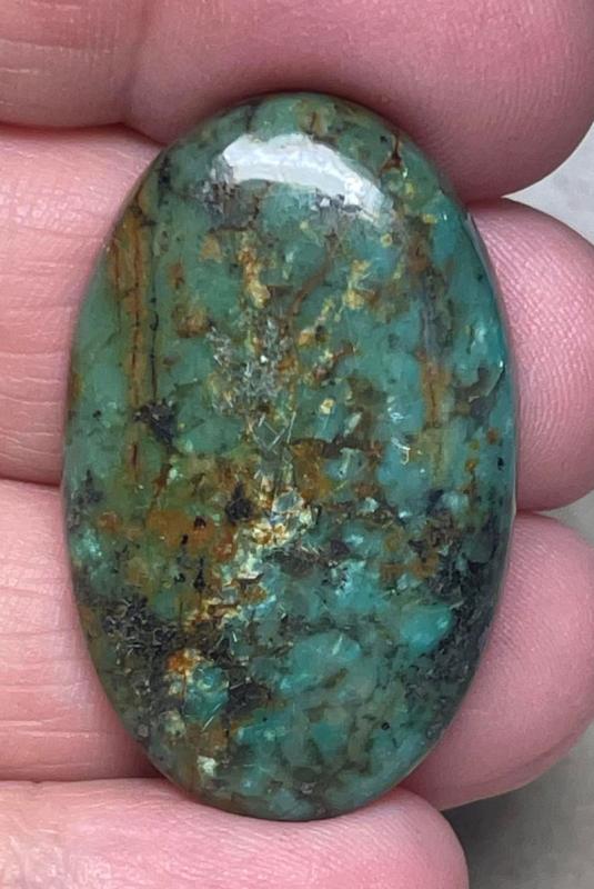 Oval 36x22mm African Turquoise Cabochon 23