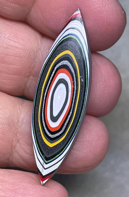 Marquise 43x13mm Kenworth Fordite Cabochon 40