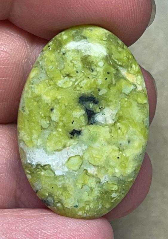 Oval 33x22mm Lizardite Cabochon 37