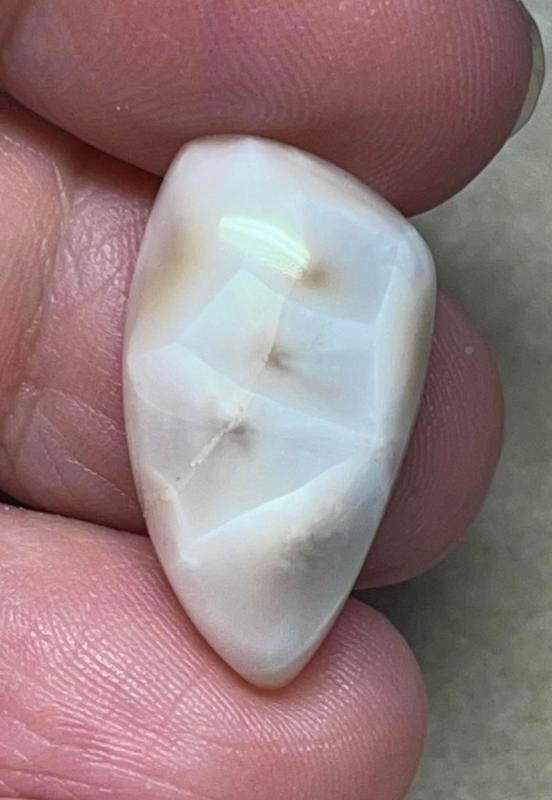 Freeform 25x14mm Natrolite Cabochon 14