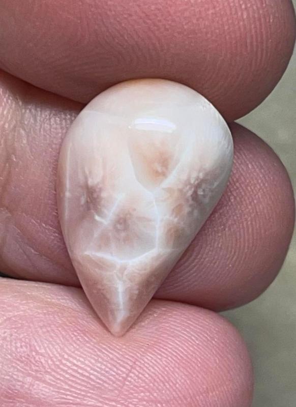 Freeform 20x13mm Natrolite Cabochon 15