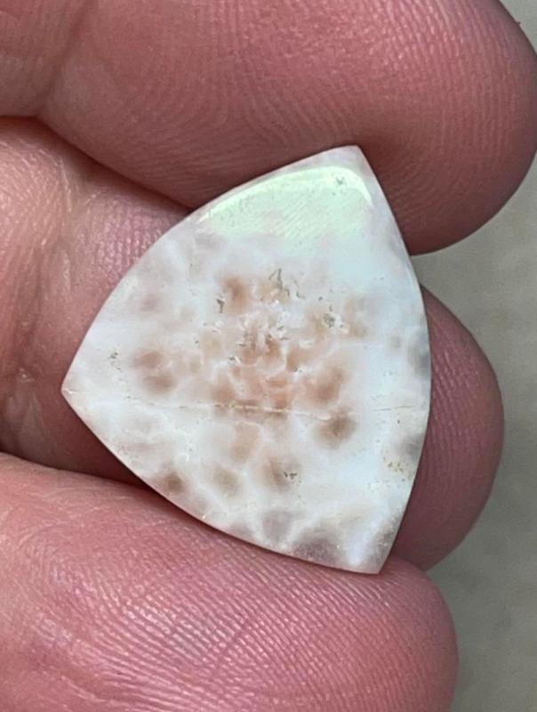 Freeform 20x17mm Natrolite Cabochon 17