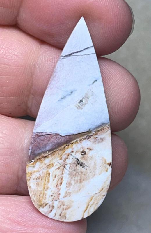 Teardrop 43x18mm Oregon Sunset Jasper Cabochon 31