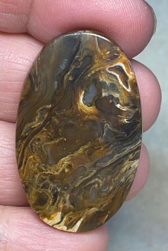 Oval 40x25mm Petrified Palm Root Cabochon 24