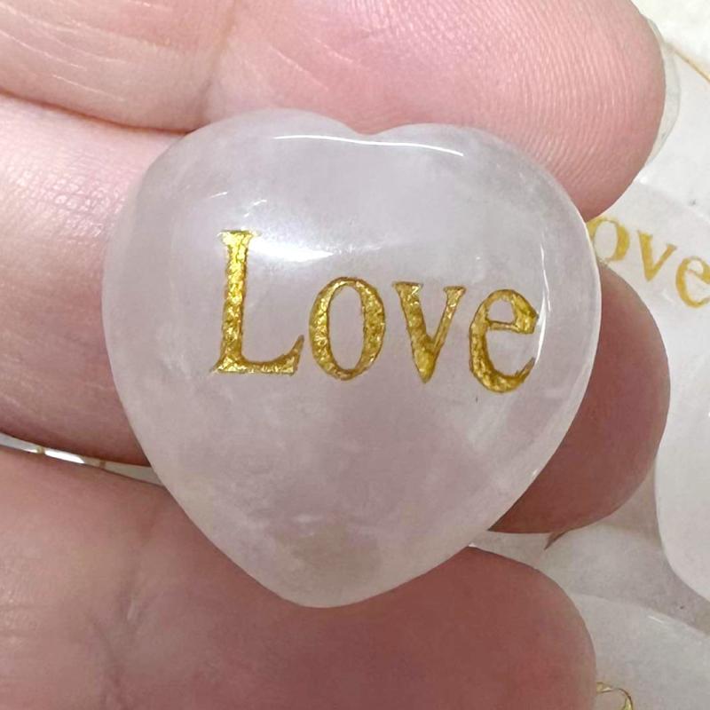 Single Puff Heart 25mm Wide Love Quartz Cabochon