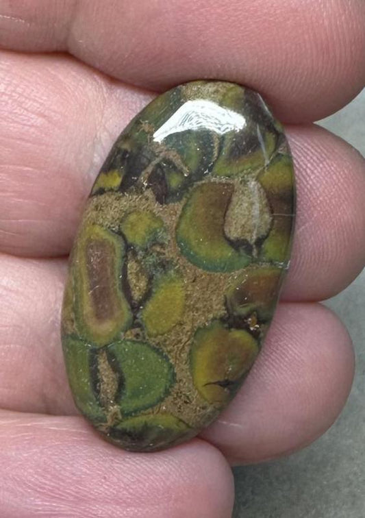 Oval 30x16mm Fruit Jasper Cabochon 18