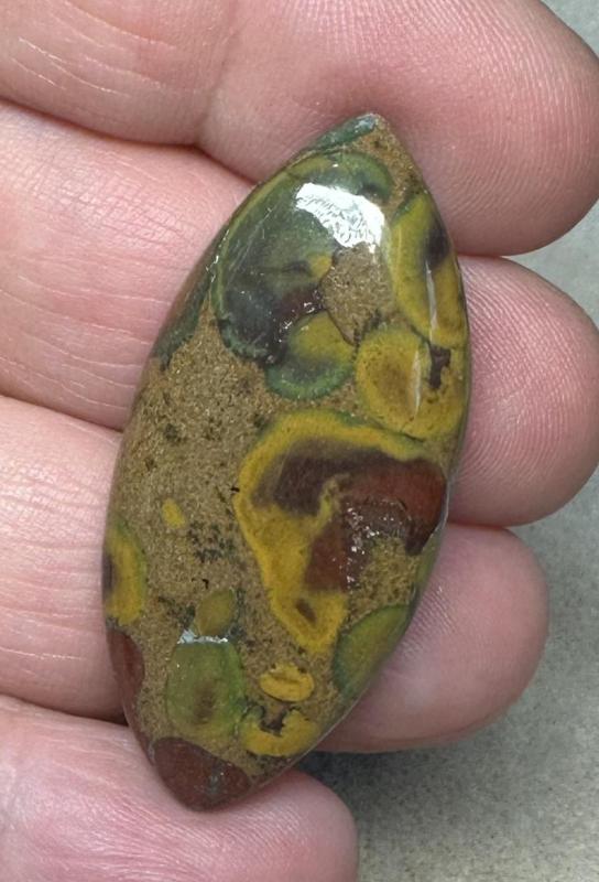 Marquise 42x19mm Fruit Jasper Cabochon 24