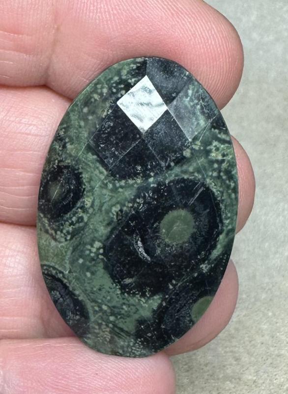 Oval 36x24mm Faceted Kambaba Jasper Cabochon 06
