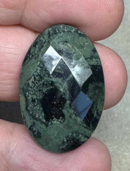 Oval 29x19mm Faceted Kambaba Jasper Cabochon 12