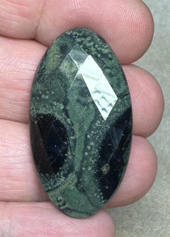 Oval 37x20mm Faceted Kambaba Jasper Cabochon 14