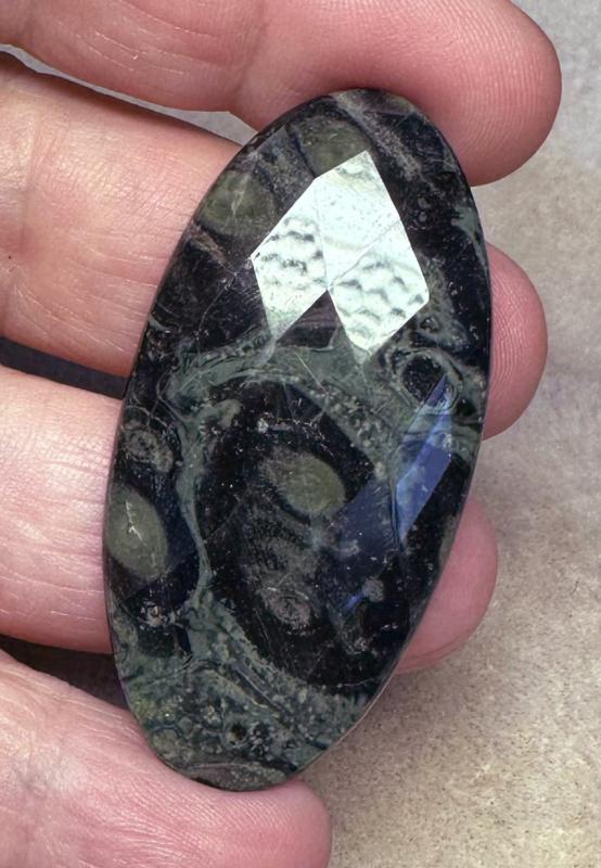 Oval 52x25mm Faceted Kambaba Jasper Cabochon 19