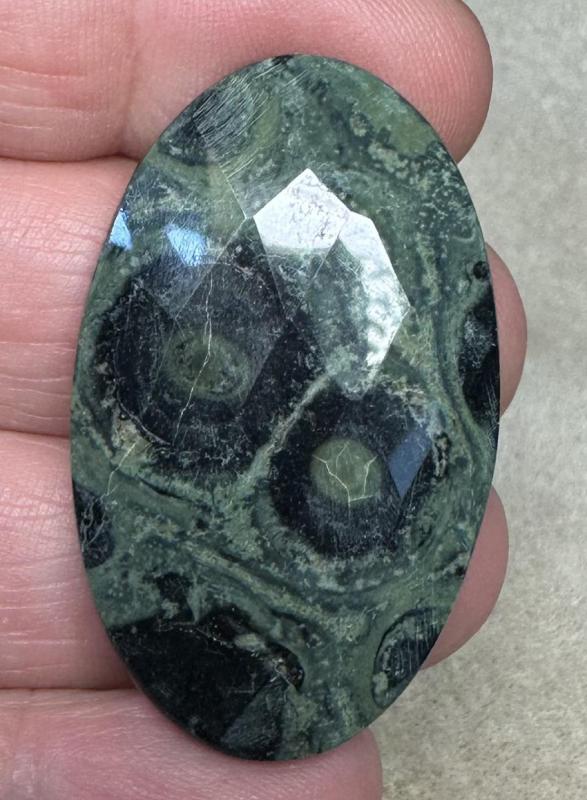 Oval 42x25mm Faceted Kambaba Jasper Cabochon 20